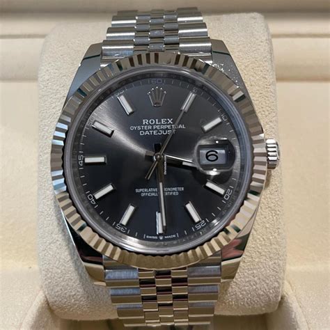 rolex black and gray|Rolex datejust 41mm grey dial.